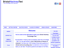 Tablet Screenshot of bristolhackneytaxi.com